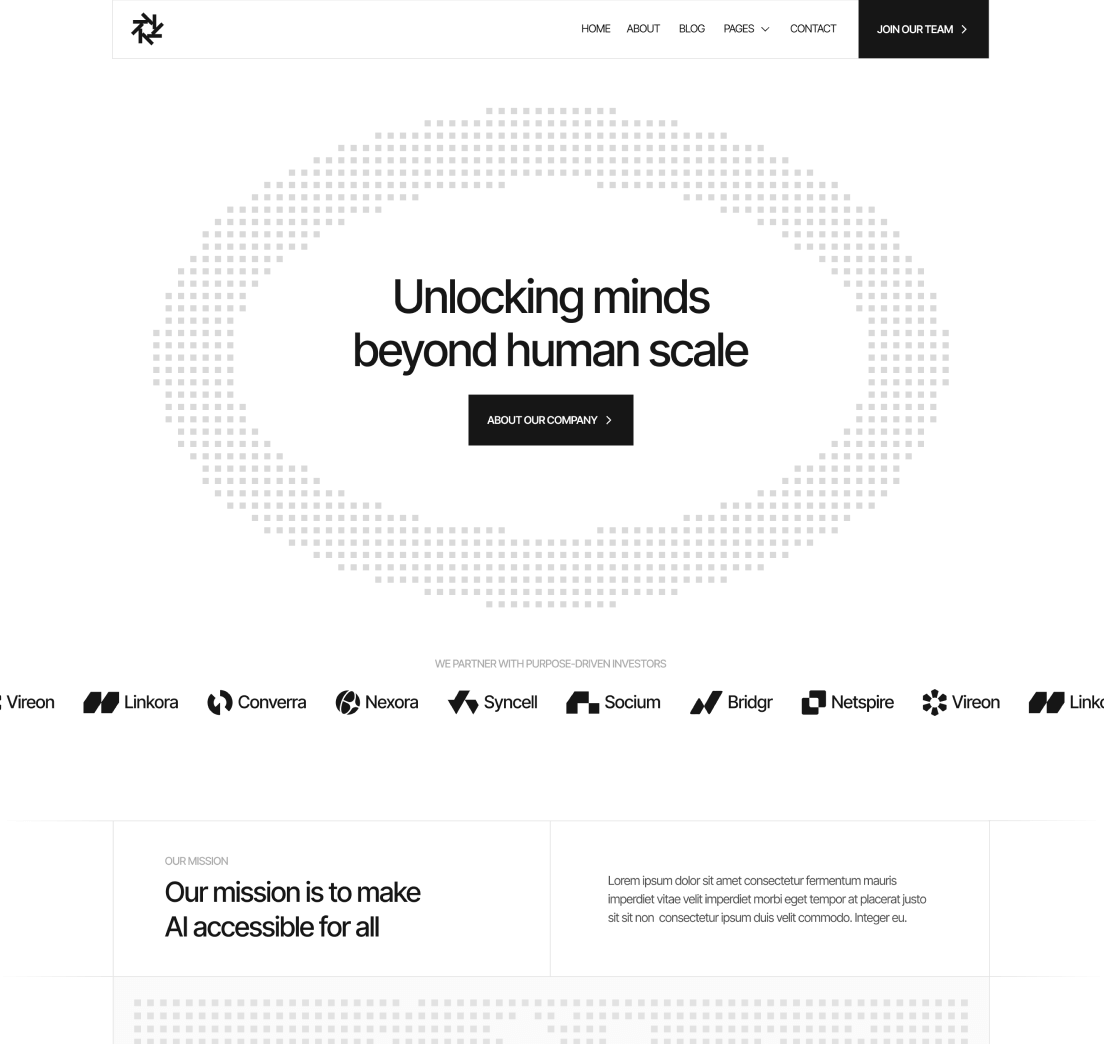 Home V2 Page - Quantum | Webflow Template