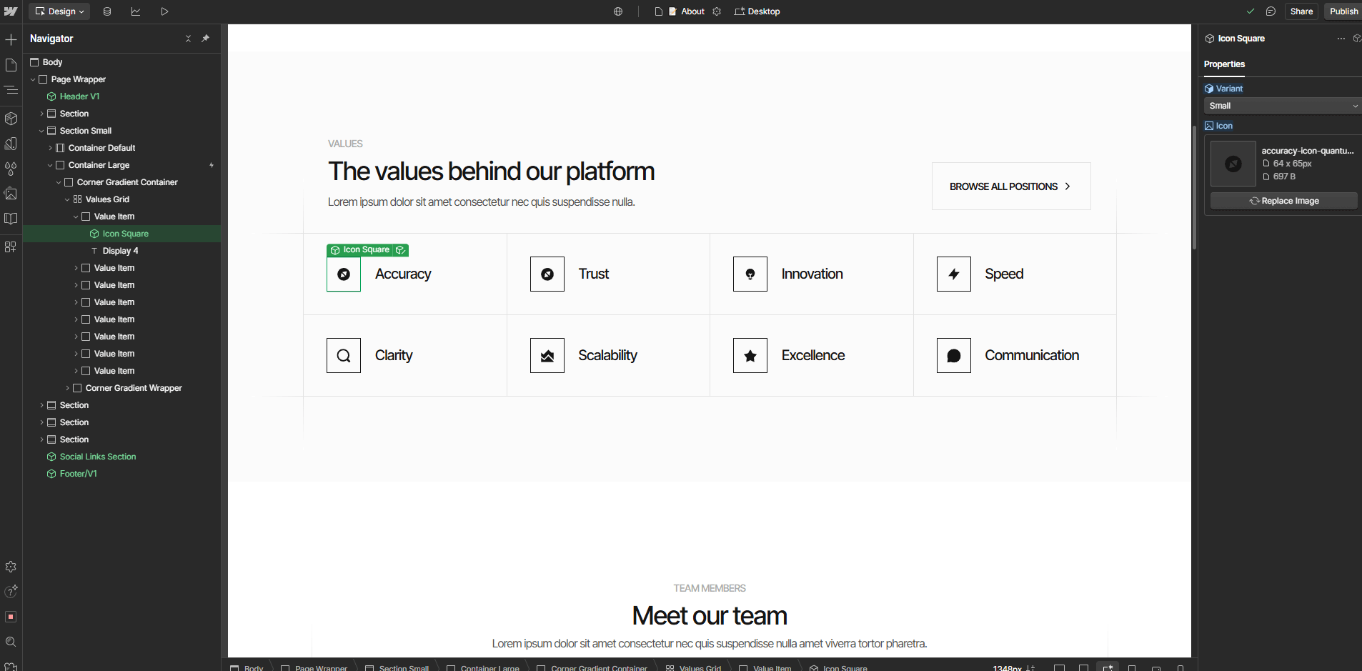 Graphics And Icons - Quantum | Webflow Template